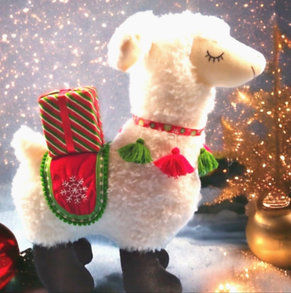Hobby Lobby Christmas Curly White Lamb Sheep Plush 16"